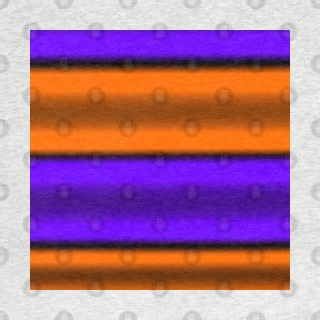 Orange & Purple Horizontal Stripes by BlakCircleGirl